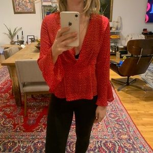 Non branded polka dot long sleeve